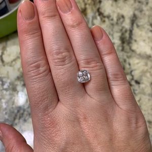 2 Carat Cushion Moissanite Stone